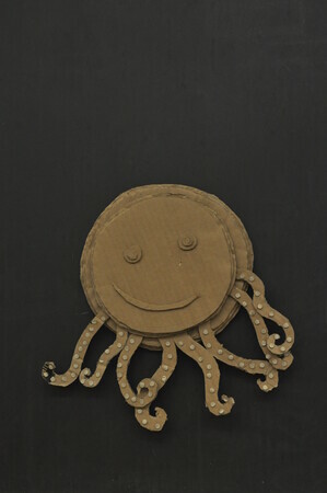 cardboard sculpture - Octopus