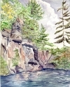 Granite Cliffs on Sherburne Lake