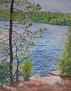 View From The  Jumping Rocks On Big Straggle Lake